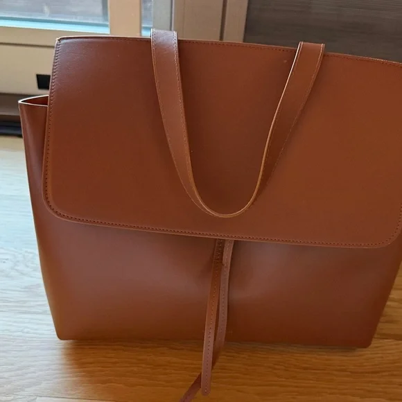 Mansur Gavriel Tan Leather Satchel - Picture 8 of 11